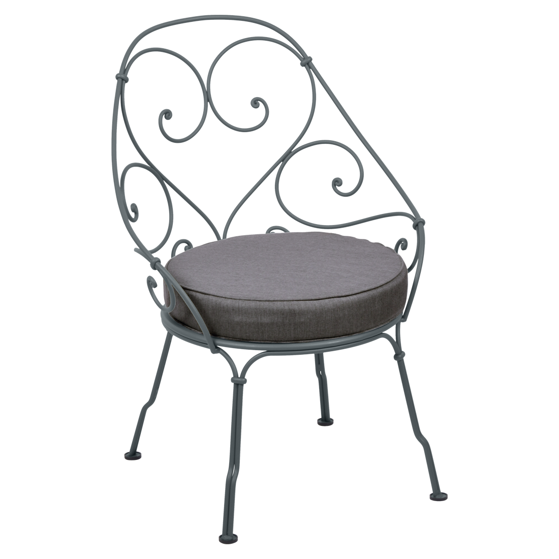1900 / 2205 CABRIOLET ARMCHAIR with cushion(Graphite Grey)